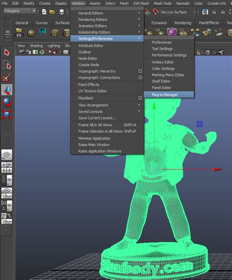 maya stl export